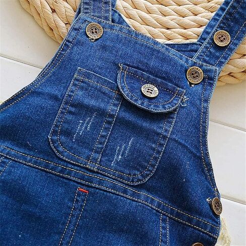 Baby Toddler Boys Adjustable Denim Pants Newborn Kids Denim Overalls Jumpsuits Cute Outdoor Bib Shortalls Jean Overalls in Saudi Arabia