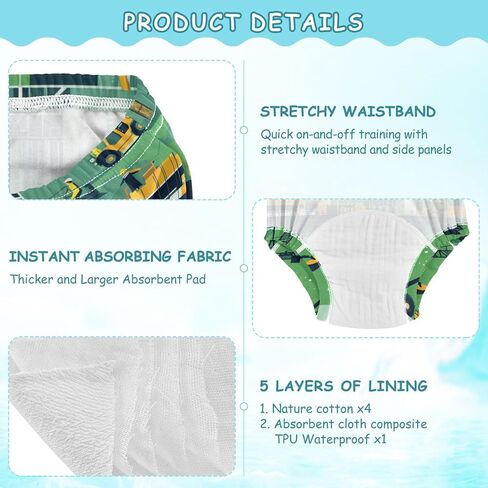 Little Boys Training Underwear Soft Cotton Nighttime Training Underwear for Infant in Saudi Arabia
