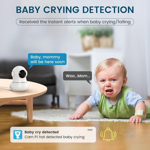 Litokam Security Camera Indoor 2K ، 360 PAN/TILT Cameras for Home Security مع اكتشاف الحركة ، مراقبة الأطفال للحيوانات الأليفة/الكلب مع رؤية ليلية ، 2.4 جيجا هرتز واي فاي مع تطبيق هاتف وصوت ثنائي الاتجاه in Kuwait
