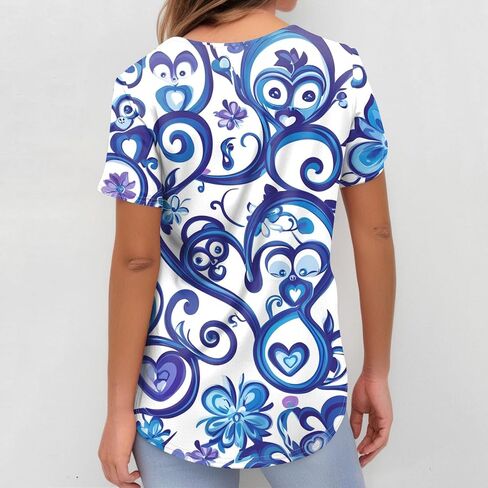 HXHYQKP SCRUB TOPS WOMENTY RECKY V NECK PLUS in Kuwait