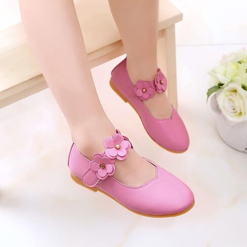 Toddler/𝐋ittle Kids Girls 𝐀ngela Dress Mary Jane Ballet 𝐅lats Flower Girls' Wedding Party Ballerina Dance Shoes in Kuwait