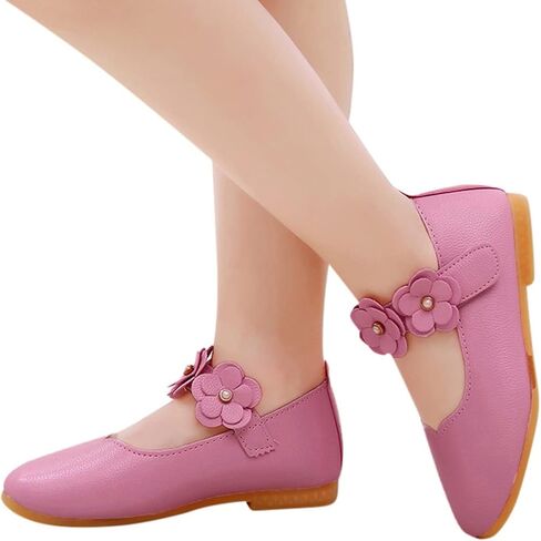 Toddler/𝐋ittle Kids Girls 𝐀ngela Dress Mary Jane Ballet 𝐅lats Flower Girls' Wedding Party Ballerina Dance Shoes in Kuwait