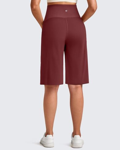 G4Free Maternity Athletic Shorts with Pockets Over The Belly Stretchy Workout Pants Pregnancy Wide Leg Bermuda Casual in Saudi Arabia