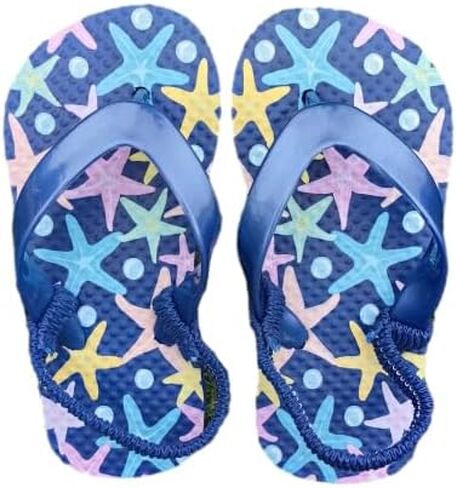 Little Kids Flip Flops with Backstrap Toddler Girls Boys Sandals Slides for Beach Pool in Saudi Arabia