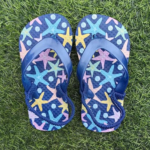 Little Kids Flip Flops with Backstrap Toddler Girls Boys Sandals Slides for Beach Pool in Saudi Arabia