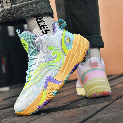 Men's Basketball Shoes for Women Breathable Non Slip Fashionable Comfortable Training Shoes Outdoor Sneakers in Saudi Arabia
