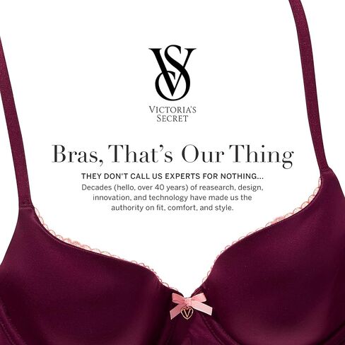 Victoria's Secret Perfect Shape Push Up Bra, Full Coverage, Padded, Bras for Women, Body by Victoria Collection, Marzipan (34D) in Saudi Arabia