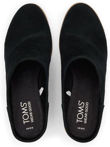 TOMS Evelyn Mule Black Suede 5.5 B (M) in Saudi Arabia