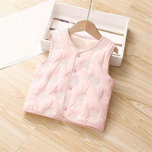 Toddler Baby Girls Boys Winter Warm Vest Clothes Buffalo Plaid Christmas Jacket Kids Puffer Coat Baby in Saudi Arabia