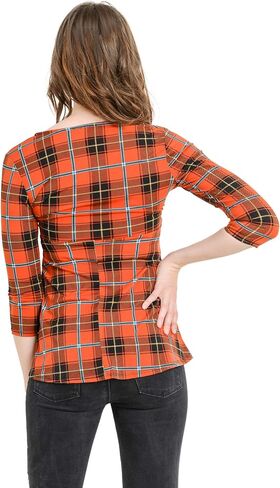 Women's Maternity and Nurisng Blouse Tops - Front Tie Belt, 3/4 Sleeve, V-Neck, Breastfeeding in Saudi Arabia