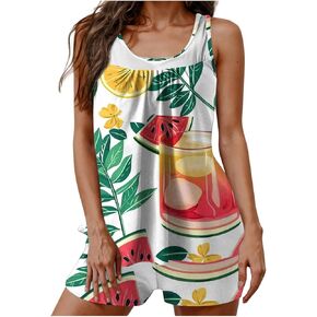 Blouson Tankini Swimsuits for Women 2025 Tummy Control Two Piece Bathing Suits with Sporty Swim Shorts Loose Swimwear