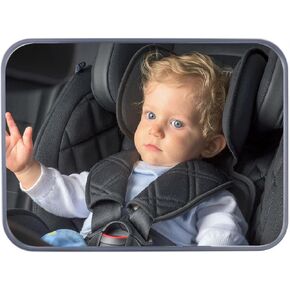 Baby Car Seat, Adjustable Car Baby Backseat, Clear Wide Vision Safety Car Seat Car Interior Rearview Baby