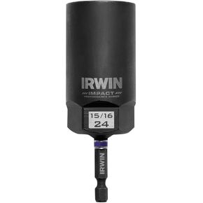 Bolt-Grip 1859133 Irwin Tools Impact Performance Series Bolt Grip Deep Well Bolt Extractor with 1/2-Inch Square Drive with 1/4-Inch Hex Adapter