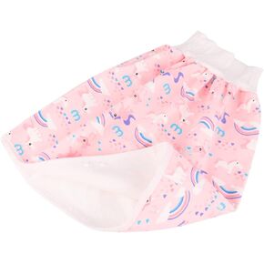 1pc Leakproof Training Pants High Waist Design Comfortable Cloth Diaper Skirts for Years Breathable Elastic for Daytime Use Pink