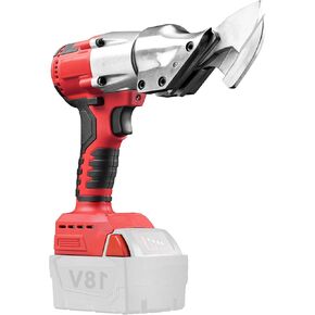 Cordless Sheet Metal Shear Brushless Compatible with Mil-wau-kee 18V Battery, Cordless Electric Scissors with LED light Max. 2mm Shear Thickness for Cutting Steel Iron (No Battery)