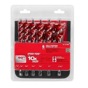 for Milwaukee 48-13-0600 6-1/2" Speed Feed™ Wood Bit Set (6 PC)