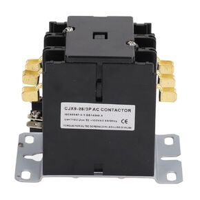 AC Contactor, Heat Resistant High Security 25A PP Shell Compressor Contactor Simple Installation for HVAC (110V)