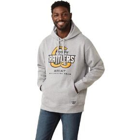 Ariat Men's Rattlers Snake Hoodie, Heather Gray in Saudi Arabia