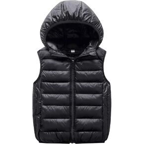 Happy Cherry Toddler Baby Girls&Boys Zipper Jacket Sleeveless Warm Vest Lightweight Coat