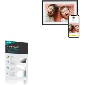 BoxWave Screen Protector Compatible with Aura WiFi Digital Picture Frame AF900-MBLK (10.1 in) - ClearTouch Crystal Privacy (2-Pack), Privacy Screen Protector Flexible Film Clear