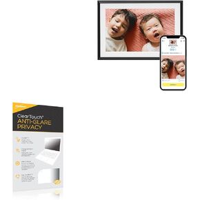 BoxWave Screen Protector Compatible with Aura WiFi Digital Picture Frame AF900-MBLK (10.1 in) - ClearTouch Anti-Glare Privacy (2-Pack), Privacy Screen Protector Flexible Film Anti-Glare
