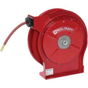 Reelcraft 5650-OLP-SE - 3/8" x 50 ft. 300 psi, Air/Water Reel with Hose 1/4" MNPT