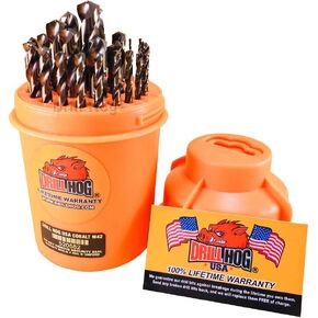 Drill Hog 29 Pc Super Premium Cobalt M42+ Drill Bit Set