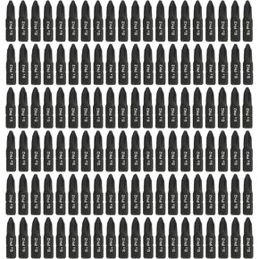Phillips #2 Screwdriver Impact Bits - 1 Inch (Bulk 100 Pack - Industrial Grade) Impact Rated CR-M Alloy Steel PH2 Magnetic Head Bits with Case.