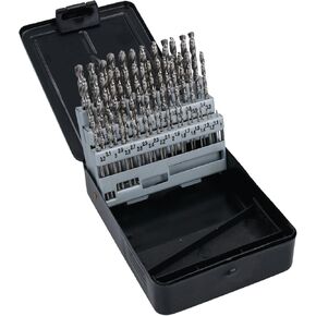 Metric HSS G Drill Bit Set Split Point Drills in 0.1mm Increments 1mm – 6mm 51pc