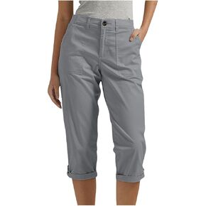 Bermuda Cargo Shorts for Women with 6 Pockets Knee Length Twill Half Casual Dressy Shorts Pants Bottoms
