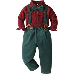 الأولاد الأولاد بدلة Tuxedo Toddler Long Sleeve Gentleman Supit