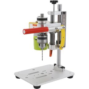 Upgraded Mini Bench Drill Press, Portable Benchtop Drilling Machine CNC 795 Motor B10 Chuck Metal Wooden DIY Jewelry Making Crafts Tool