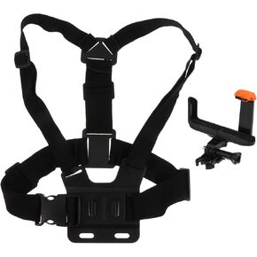 KICHOUSE Camera Safety Strap Chest Rig for Action Camera Phone Holder 105-135mm Length 65-85mm Width Sturdy and Adjustable Harness