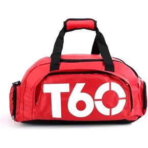 Gym Bag Sports Bags Men Women Fitness Backpack Portable Large Capacity Dry Wet Separation Bag Fit for Fitness Yoga Sports(Red1)