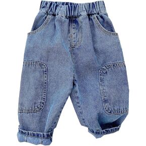 Toddler Girl Boy Jeans Casual Denim Pants