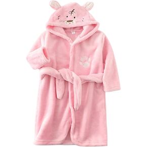 Toddler Flannel 𝐒leepwear Cartoon Hooded Bathrobes Boys 𝐏ajamas Warm Girls Baby Kids Boys 𝐏ajamas