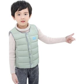 Child Kids Toddler Baby Boys Girls Cute Letter Sleeveless Winter Solid Coats Vest Jacket Outer Boy Dog Winter Coat
