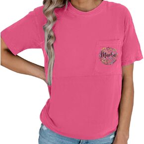 Breastfeeding Shirts for Women Zipper Short Sleeve Graphic Nursing Tops Comfort Mama Summer Maternity Clothes