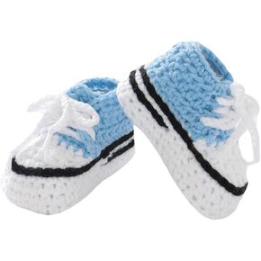 mimixiong Baby Booties Crochet Hand Knitting Shoes for Infant Sneakerheads Soft Booties for Newborn Boys and Girls Gift