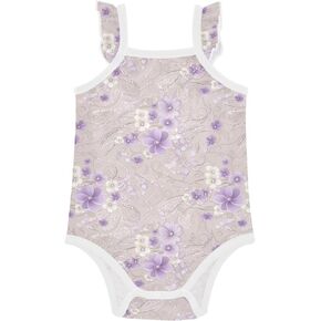 Baby Girl Undershirts Soft for Baby 0-24 Months Peach and White Vintage Pearl Flowers ropa para