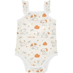 Girl Baby Cotton Bodysuits Soft Comfort for Baby 0-24 Months Cute Cartoon Dogs accesorios para nina