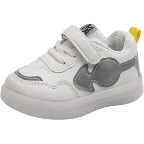 Baby Boys Girls First Walking Sneakers Lightweight Comfortable Non-Slip Soft Platform Walking Shoes for Kids