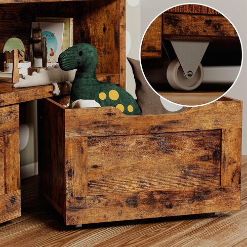 IRONCK Toy Storage Organizer with Drawers, Floor Toy Box with Wheels and Open Shelf, Storage Chest for Nursery, Playroom and Bedroom, White in Saudi Arabia
