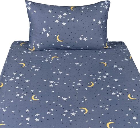 Scientific Sleep Rainbow Dot Colourful 100% Cotton 4 Pc Queen Bed Sheet Set Kids Toddler Teen, Flat Sheet & Fitted Sheet & Pillowcase Kids Bedding Set (Rainbow Dot, Queen) in Saudi Arabia