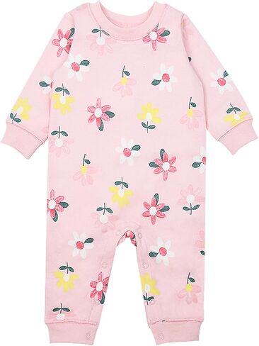 Cute Print Unisex Baby Rompers Long Sleeve Cotton One-Piece Outfits for Boys Girls in Saudi Arabia