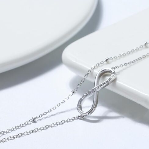 خلخال للنساء من بفيلا S925 من الفضة الاسترليني قابل للتعديل وسوار الكاحل وسوار الكاحل مجوهرات in Kuwait