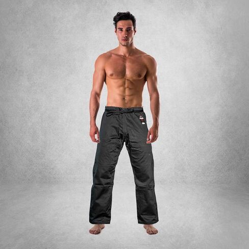 FUJI GI Pants – Adult Brazillian Jiu-Jitsu Pants with Flat Drawstrings - Long-Lasting BJJ and Gi Pants for Training & Competition, Blue, Size A0 in Saudi Arabia