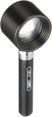 Shinwa Rules Magnifier High Magnification with Handle, Black in Kuwait