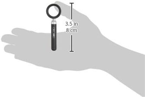 Shinwa Rules Magnifier High Magnification with Handle, Black in Kuwait