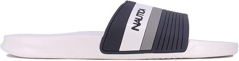 Nautica Men's Shower Sandals Open Toe Soft Slide House Slipper for Indoor & Outdoor-Shower Slippers-Monte-Navy-Size-7 in Saudi Arabia